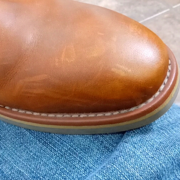 Aldo Men's Brown Leather & Tan Suede Tie Up Ankle Boot Shoes 8 - Picture 15 of 16